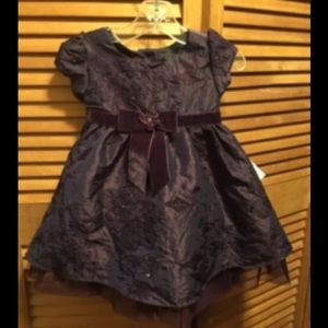Genuine Rose Dark Eggplant Color Dress